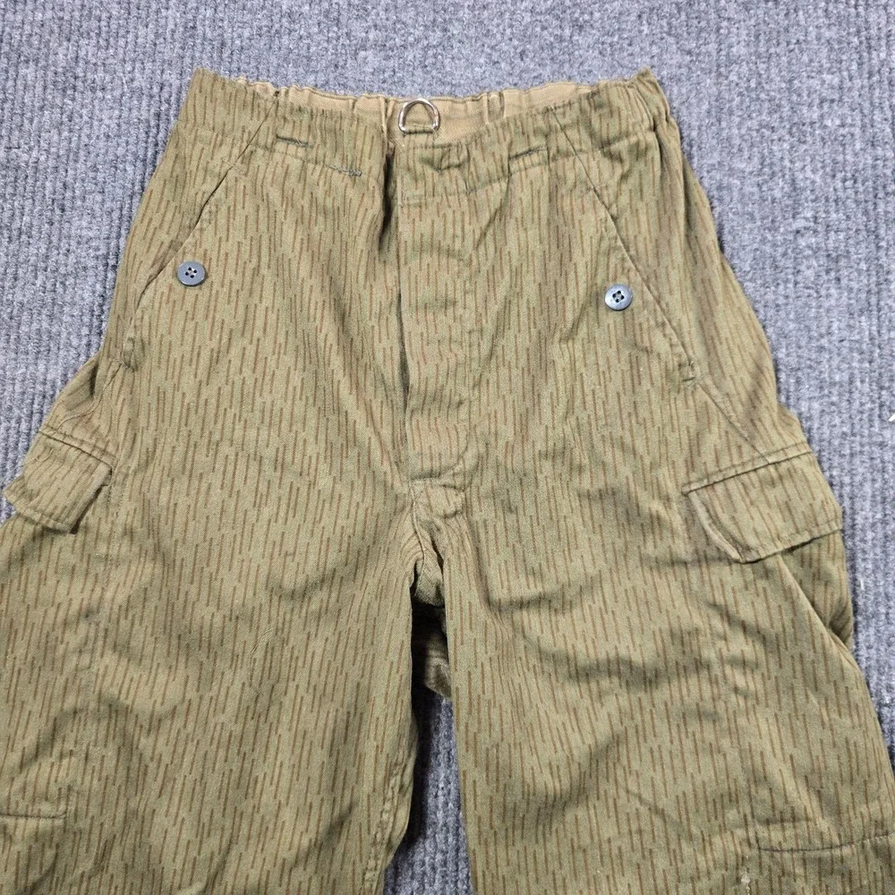 East German Army NVA Strichtarn Rain Camo Field Pants G44 28